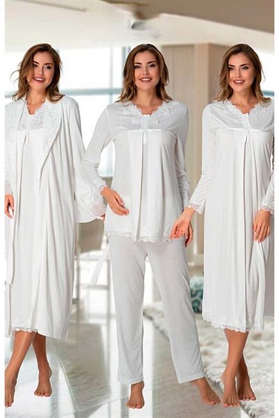 Effort Pijama Freya Effort Maternity Maternity Dressing Gown Nightgown Pajama Set Set of 4