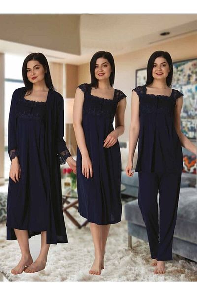 Effort Pijama مجموعة Zerre Bebe 2305l للحوامل مكونة من 4 قطع