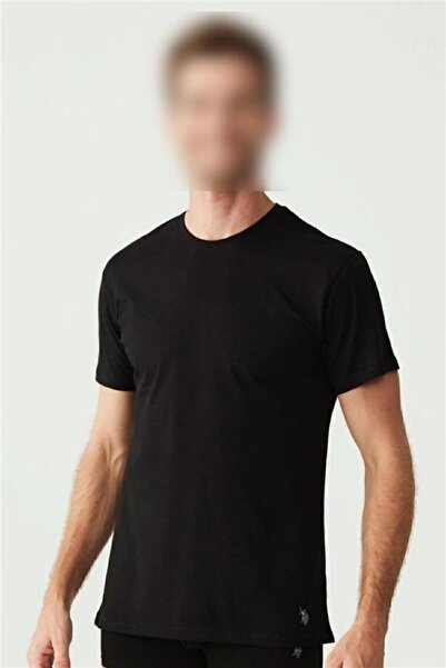 U.S. Polo Assn. Set de 2 tricouri slim fit pentru bărbați cu gât rotund