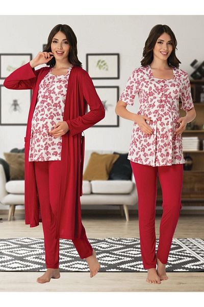 Effort Pijama Maternity Maternity Pajamas Set Dressing Gown