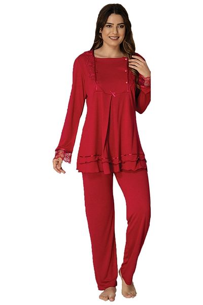Effort Pijama Zerre Bebe Zerre Bebe Γυναικεία Φούξια Σετ Πιτζάμες Μητρότητας 2015