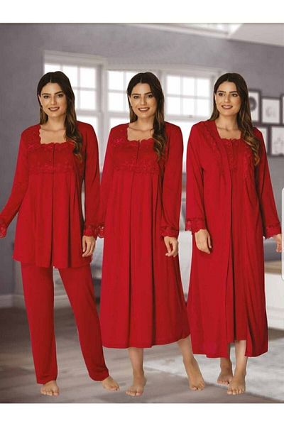 Effort Pijama 2405sk مجموعة الأمومة الحامل مكونة من 4 قطع