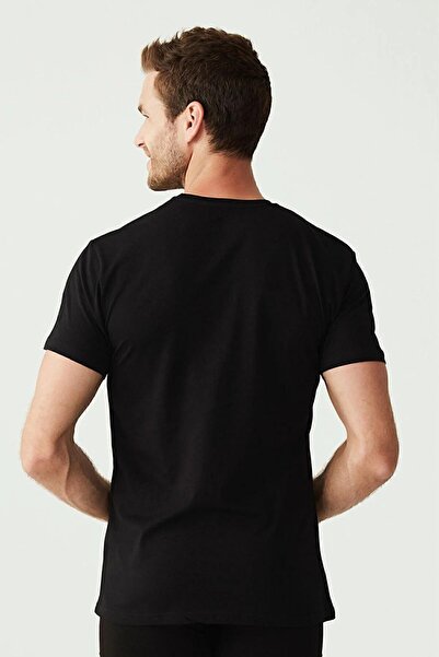 U.S. Polo Assn. US Polo Assn.Men's Black Tank Top - 2-Piece Round Neck 024.B.8.ONN0.IE.1C.9.LYD.7.E