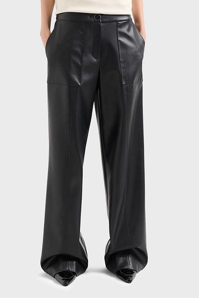 Armani Exchange High Waist Regular Fit Trousers - Pant 6Dyp23 Ynnnz 1200