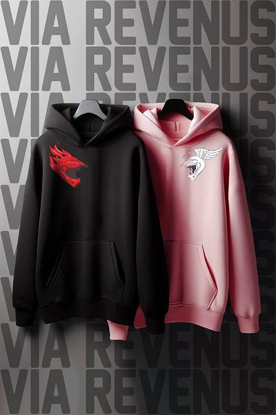 Vordevia Αγαπητό φούτερ Oversize Combination - Ποδηλατικό κράνος με στάμπα
