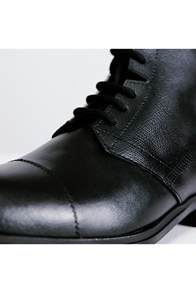 Decathlon Kadın Bağcıklı Binicilik Botu - Deri - Siyah - 500