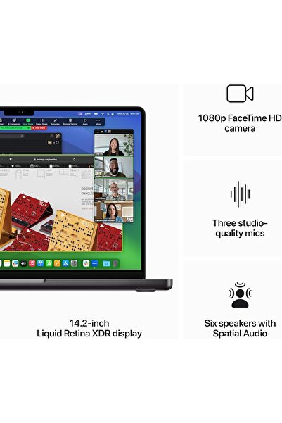 Apple MacBook Pro 14 Inch, 18GB RAM, 512GB SSD, Space Black