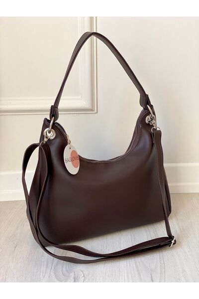 BAGLOVİS HALKA DETAYLI ASTARLI SALAŞ OMUZ ÇANTASI