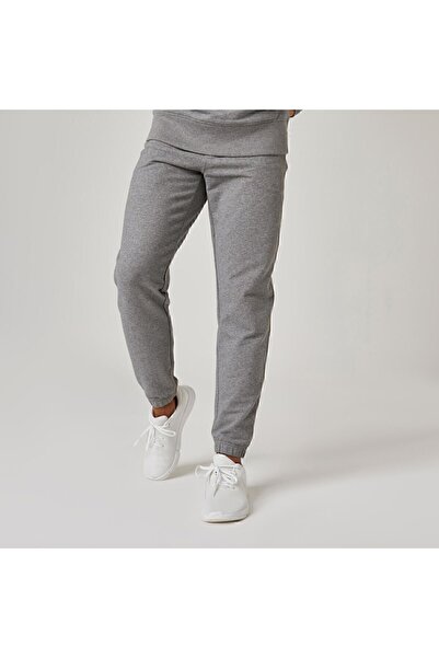 Decathlon Ανδρικό γκρι κανονικό παντελόνι 500 Essentials - Fitness