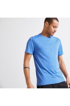 Decathlon Erkek Neon Mavi Regular Spor Ti ortu 100 Fitness Kardiyo Fiyat Yorumlar Trendyol