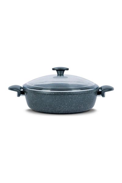 ThermoAD Cast Granite Stew Pot Gray 30cm