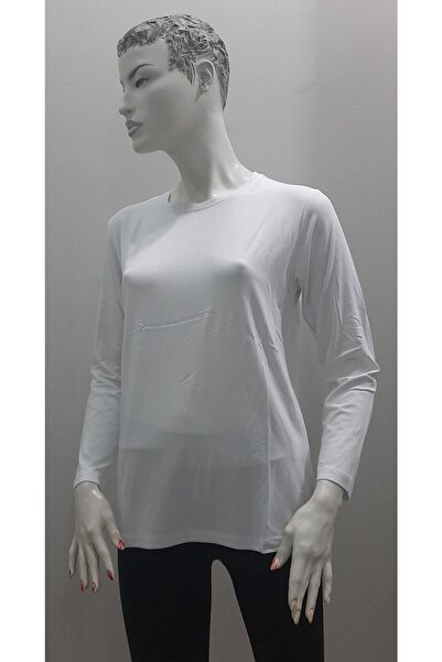 penyeci Büyük Bedenli Viscon Uzun Kollu T Shirt