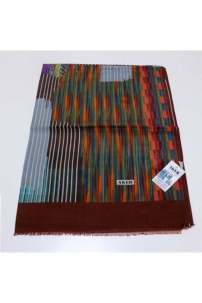 Aker Şal din bumbac răcoros de vară - cu model - 7811777 -441