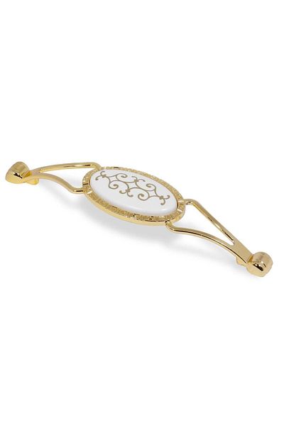 Badem10 Mobilier din aur metalic - 128 mm-12,8 cm, capac dulap sertar bucătărie, mânere mâner
