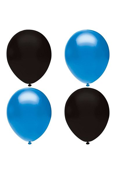 HKNYS Black - Blue Pastel Latex Balloon - 50 Pieces Balloon Chain and Balloon Tape