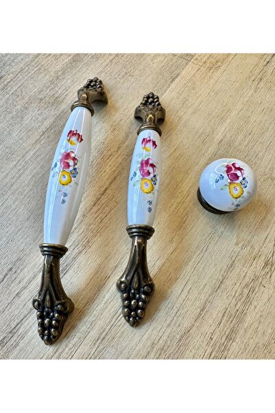 Karan Porselen Porcelain Furniture Drawer Cloakroom Kitchen Cabinet Handle