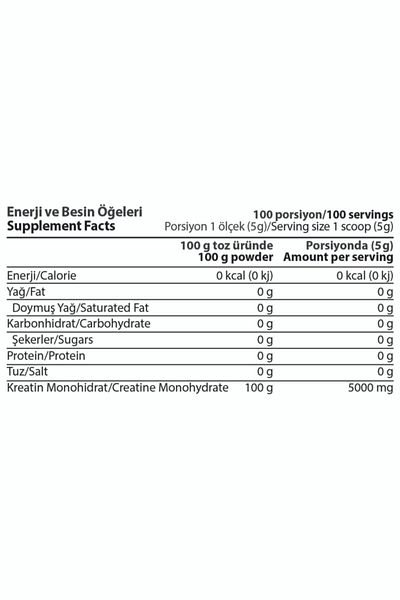 Hardline Creatine Creapure 250 Gr 50 Serve