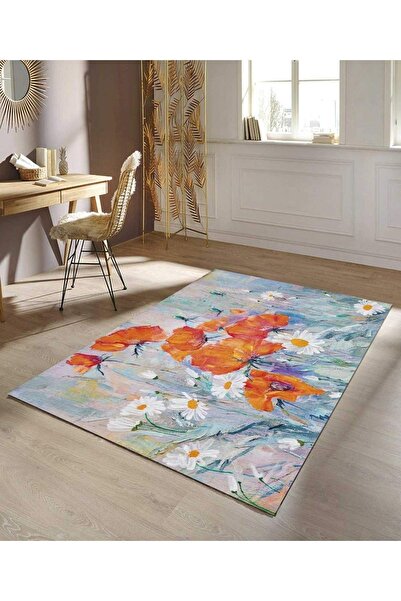 Colorful Carpets Washable Digital Printing Modern Decorative Anti-Slip Spacious Living Room Rug