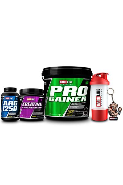 Hardline Progainer 5000 gr Chocolate Creatine 300 gr Arg 1250 Combination