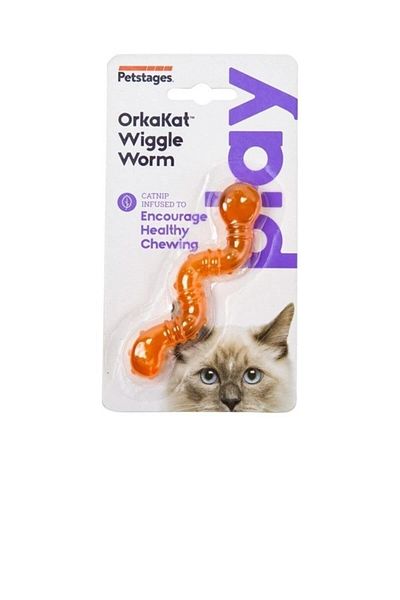 PetStages Orka Cat Wiglle Worm Catnip Cat Toy