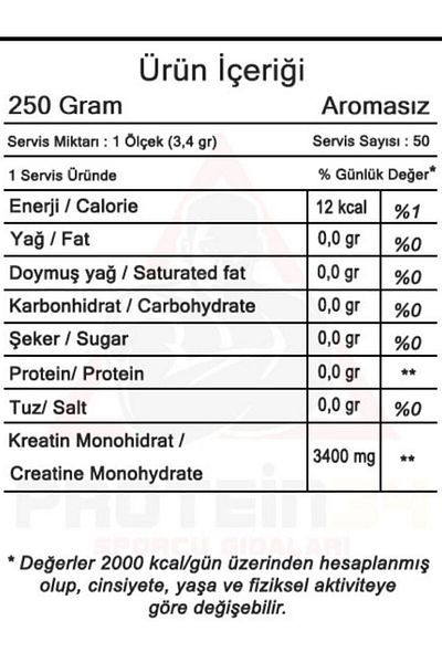 Olimp Creatine Monohydrate Powder Super Micronized Kas Geliştirici Dayanıklılık Performans 250 gr