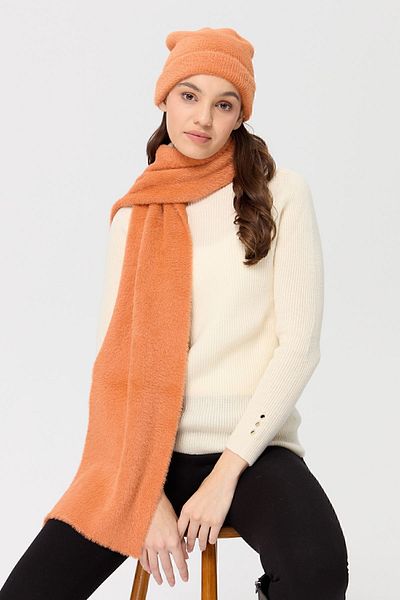 Desen Triko Women's Knitwear Aphrodite Scarf A.Orange