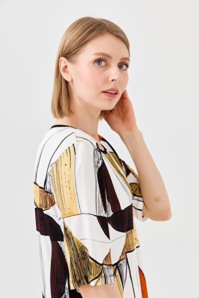 Desen Triko Γυναικείο μπλουζάκι με ριγέ χτενισμένο βαμβακερό μαύρο