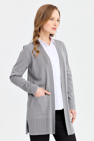 Desen Triko Tricotaj de damă Araboy Summer Thin Jacket Afumat