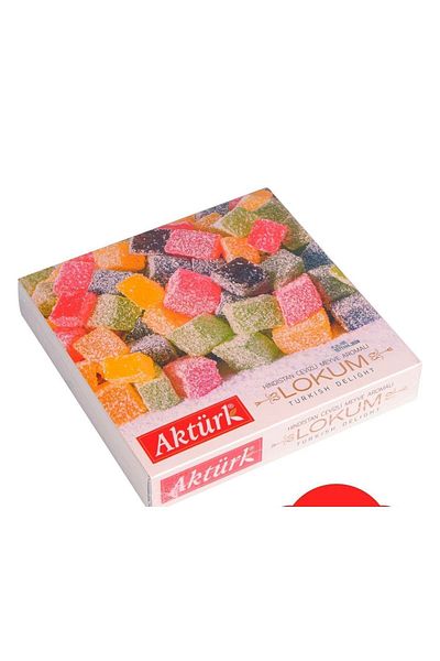 Aktürk 2 Pieces of Coconut Fruit Flavored Double Roasted Turkish Delights 2*300 Gr