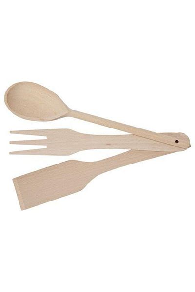 IKEA 3 Piece Kitchen Utensil Set, Beech Cooking Utensils