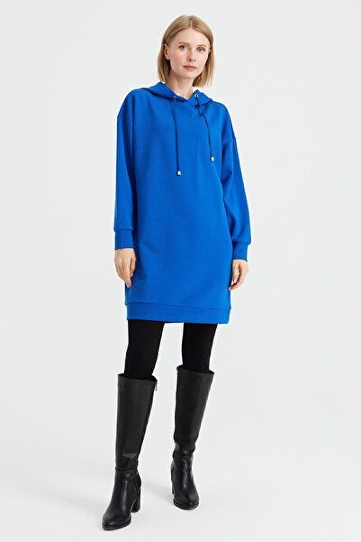 Desen Triko Жіноча сукня з капюшоном Saks