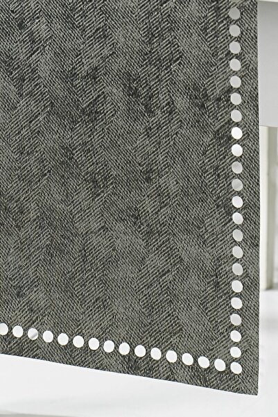 ÖZENEV Evine Özen Eliza Runner Amerikan Servis Masa Örtüsü 40x140 Cm Açık Gri