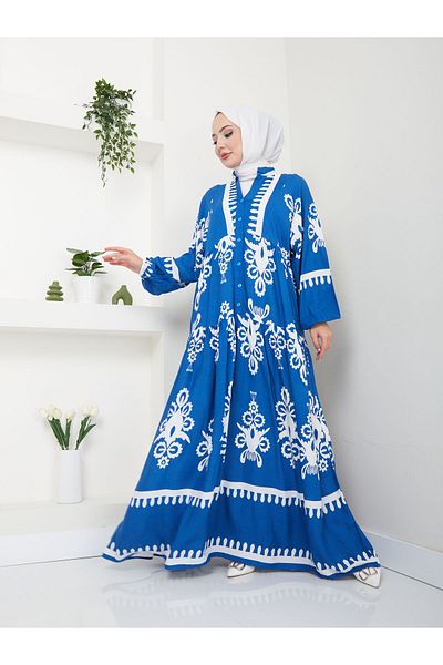VOLT CLOTHİNG Ethnisch gemustertes Damenkleid