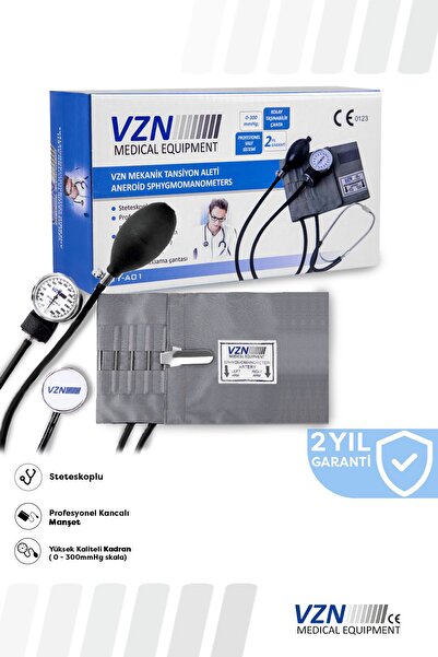 VZN Koldan Ölçer Mekanik Tansiyon Aleti Ty-a01 Yetişkin Steteskoplu