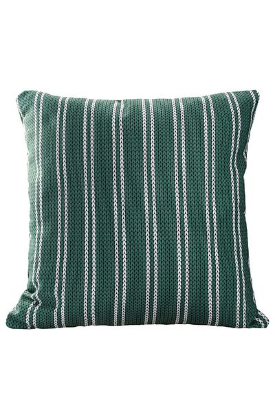ÖZENEV Green White 43X43 Yilcalı Throw Pillow Cover No Christmas Happy New Year Pattern