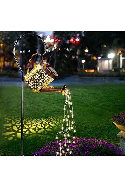 SD WORKS Solar Watering Can Lights Güneş Enerjili Sulama Kovası Görünümlü LED...