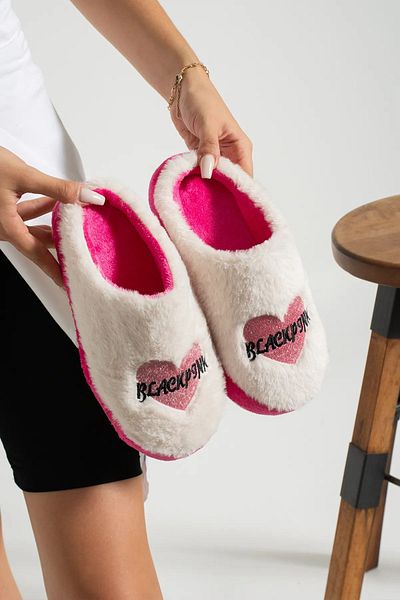 Behtah Kundura Fashion Fluffy Hi Figured Slippers Γυναικείες παντόφλες εσωτερικού χώρου Γούνινες παντόφλες
