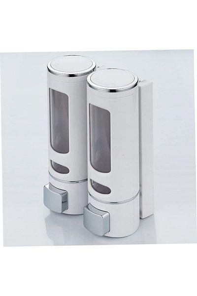 MAİN SHOP Δοχείο υγρού σαπουνιού 400 ml - 2 τεμ. Επιτοίχιο, Σαπούνι & Σαμπουάν Σαπουνιού Κουζίνας Μπάνιου