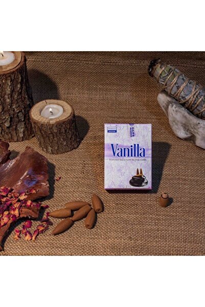 Darshan Incense Vanilya Geri Akış (BACK FLOW) Tütsü 10 Adet