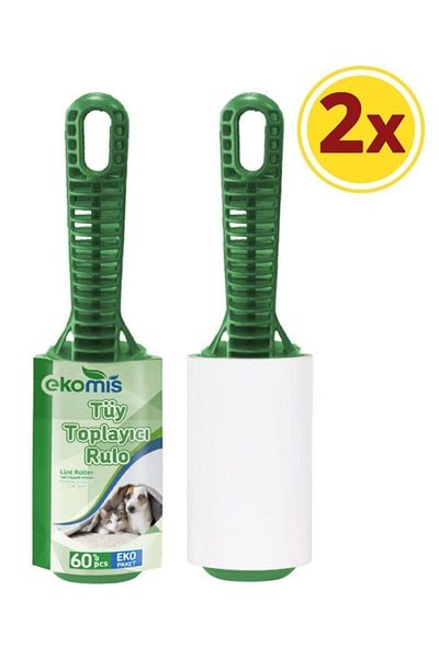 Ekomis Lint Collector Roller 60 Sheets 2 Pieces