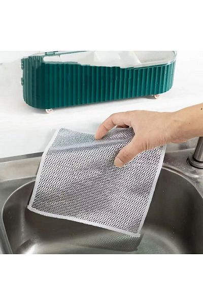 isgstore Main Shop 1Pc Multifunctional Anti-Scratch Wire Dishcloth Steel Wire Dish Towel M-602