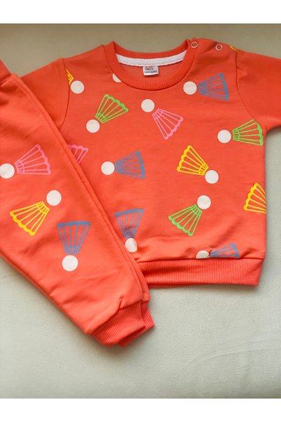 PİRİNÇ BEBE Girl's Clothing Set of 2 100% Cotton, Long Sleeve, Seasonal