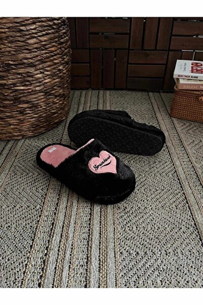 Behtah Kundura Пухнасті тапочки з сердечками - жіночі домашні тапочки, пухнасті тапочки та весільний набір