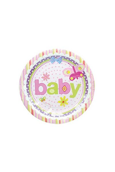 Partioutlet Baby Shower Pembe Karton Tabak