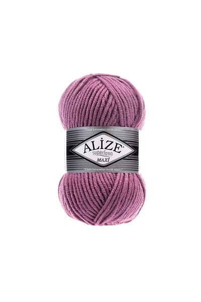 Alize Superlana Maxi Knitting - 100 g, 28 μαθήματα τριαντάφυλλου, 5 μπαλάκια