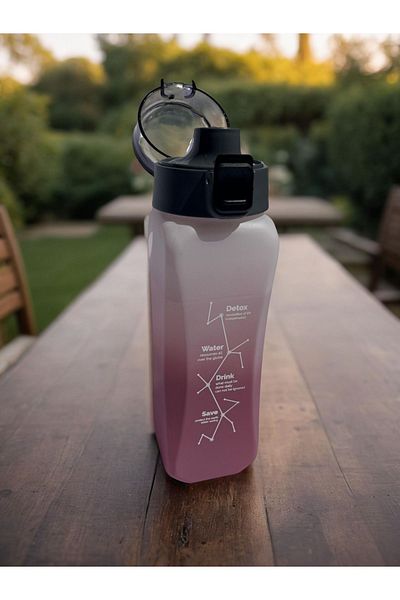 Espas Home 800ml Square Motivational Water Bottle - Nutrition Facts