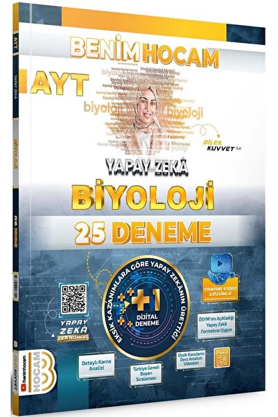 Benim Hocam Yayınları Benim Hocam AYT Yapay Zekâ Biyoloji 25 Deneme