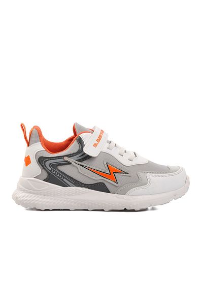 Slazenger Pantofi sport pentru copii unisex - Kaoru-F, gri-portocaliu