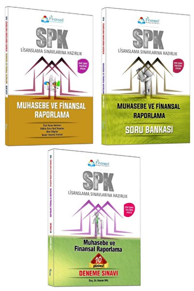 Finansed Yayınları Spk Muhasebe Ve Finansal Raporlama Konu, Soru Bankası,dene...