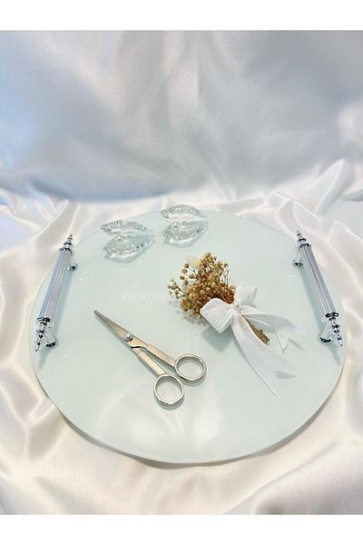 TutkuSetUp Ice Glass Promise-Δίσκος αρραβώνων, Κομψός και κομψός δίσκος υπόσχεσης, δίσκος αρραβώνων